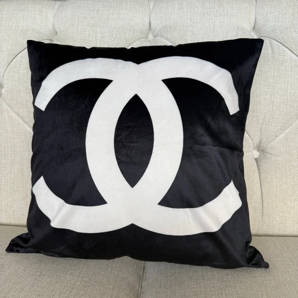 NEW Black and White Accent Pillow